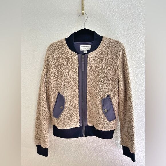 Anthropologie Marrakech Sherpa Bomber Teddy Jacket. Small - Picture 7 of 8